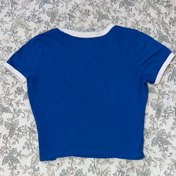 Hollister Blue and White baby Tee - Picture 3 of 3